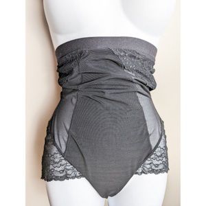 Spanx Mesh Lace Shapewear Tummy Control Bottoms Large